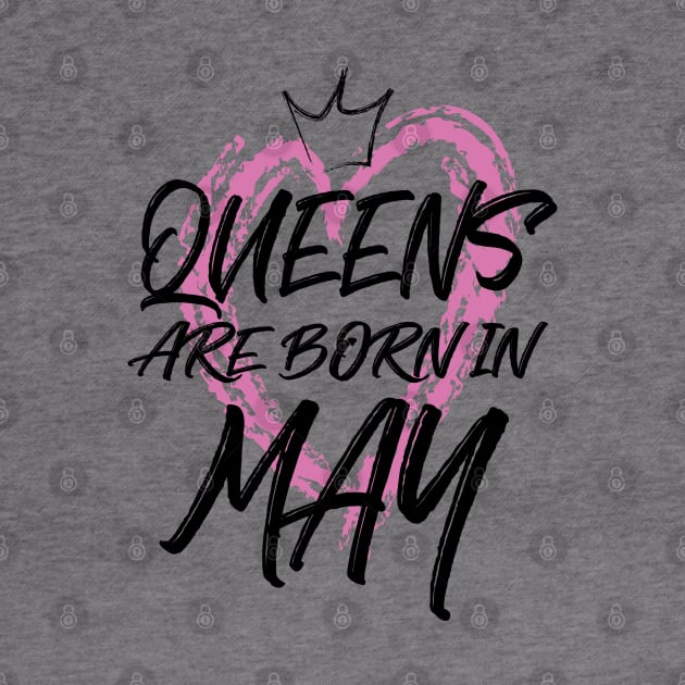 Queens are born in May by V-shirt